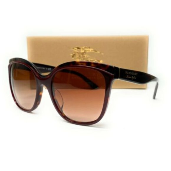 Burberry Women's Bordeaux and Havana Sunglasses! - Picture 1 of 3